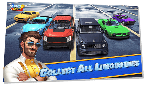 Man against the background of five cars
